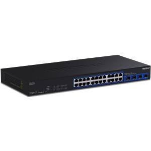 TRENDnet TEG-S50284 28-Port Unmanaged 2.5 Gigabit Ethernet Switch, 4x 10G SFP+ ports, rack or wall mount